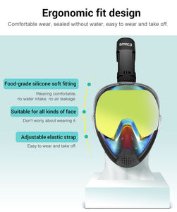 SMACO Full Face Snorkel Mask