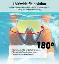 Load image into Gallery viewer, SMACO Full Face Snorkel Mask
